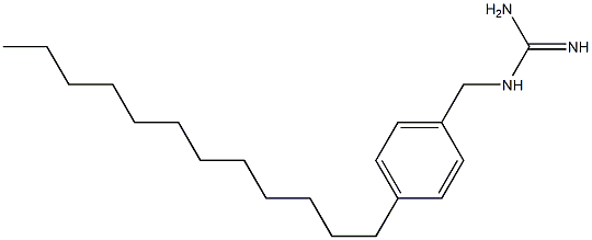 1-[(4-Dodecylphenyl)methyl]guanidine 结构式