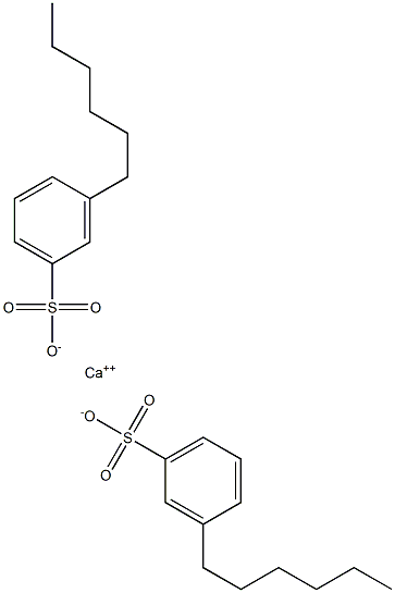 Bis(3-hexylbenzenesulfonic acid)calcium salt 结构式