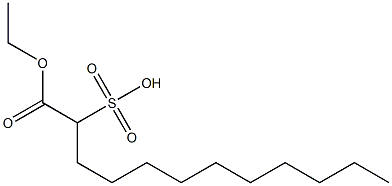1-Ethoxycarbonyl-1-undecanesulfonic acid 结构式