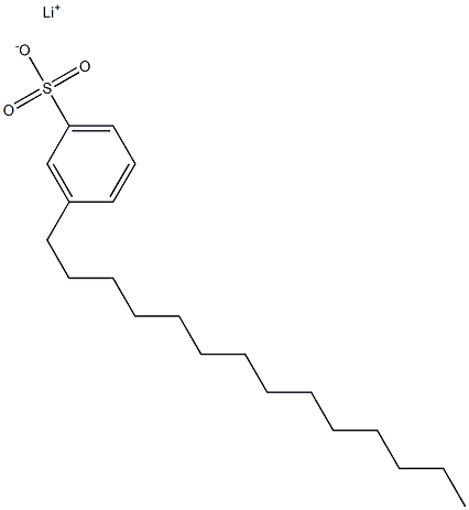 3-Tetradecylbenzenesulfonic acid lithium salt 结构式