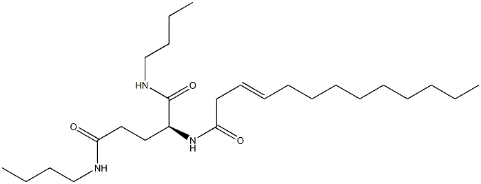 N2-(3-Tridecenoyl)-N1,N5-dibutylglutaminamide 结构式