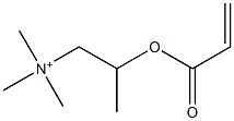 N,N,N-Trimethyl-2-[(1-oxo-2-propenyl)oxy]-1-propanaminium 结构式