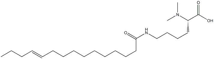 N6-(11-Pentadecenoyl)-N2,N2-dimethyllysine 结构式