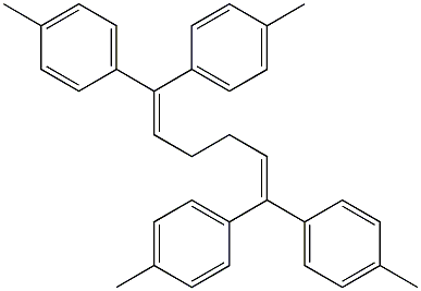 1,1,6,6-Tetrakis(4-methylphenyl)-1,5-hexadiene 结构式