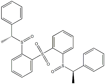 [(R)-1-Phenylethylsulfinyl]phenyl sulfone 结构式