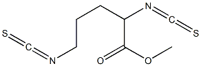 2,5-Bis(isothiocyanato)valeric acid methyl ester 结构式