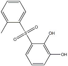 2,3-Dihydroxy-2'-methyl[sulfonylbisbenzene] 结构式