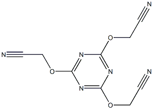 2,4,6-Tris(cyanomethoxy)-1,3,5-triazine 结构式