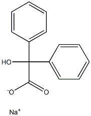 Benzilic acid sodium salt 结构式