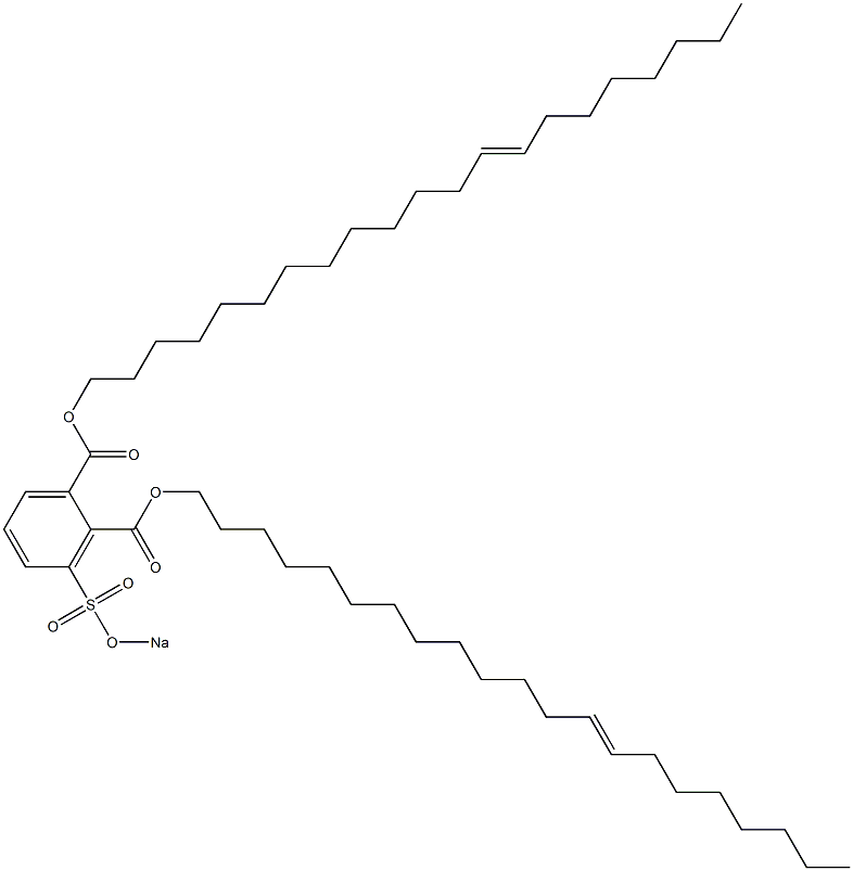 3-(Sodiosulfo)phthalic acid di(13-henicosenyl) ester 结构式