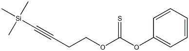 Thiocarbonic acid O-(4-trimethylsilyl-3-butynyl)O-phenyl ester 结构式