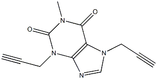 3,7-Di2-propynyl-1-methylxanthine 结构式