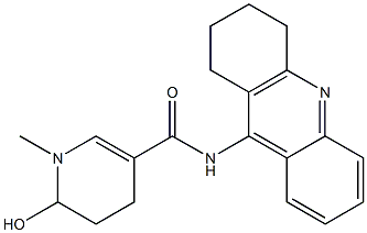 N-[(1,2,3,4-Tetrahydroacridin)-9-yl]-6-hydroxy-1-methyl-1,4,5,6-tetrahydropyridine-3-carboxamide 结构式