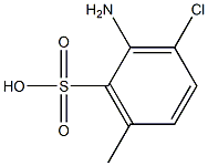 2-Amino-3-chloro-6-methylbenzenesulfonic acid 结构式