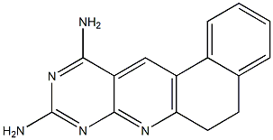 9,11-Diamino-5,6-dihydro-7,8,10-triazabenz[a]anthracene 结构式