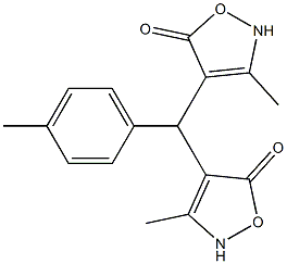 4,4'-[4-Methylphenylmethylene]bis[3-methylisoxazol-5(2H)-one] 结构式