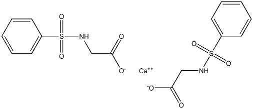 Bis(phenylsulfonylaminoacetic acid)calcium salt 结构式