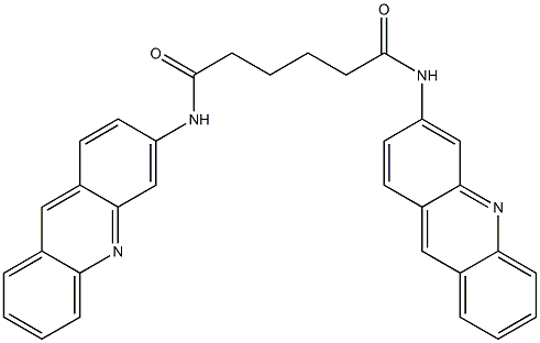 N,N'-Bis(acridin-3-yl)hexanediamide 结构式