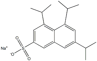 4,5,7-Triisopropyl-2-naphthalenesulfonic acid sodium salt 结构式