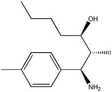 (1R,2R,3R)-1-Amino-2-methyl-1-(p-tolyl)heptan-3-ol 结构式