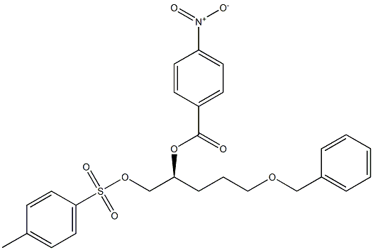 [S,(+)]-5-Benzyloxy-1,2-pentanediol 1-(p-toluenesulfonate)2-(p-nitrobenzoate) 结构式