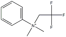 Phenyldimethyl(2,2,2-trifluoroethyl)aminium 结构式