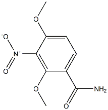 2,4-Dimethoxy-3-nitrobenzamide 结构式