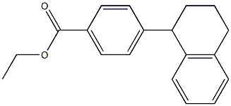 4-(Tetralin-1-yl)benzoic acid ethyl ester 结构式