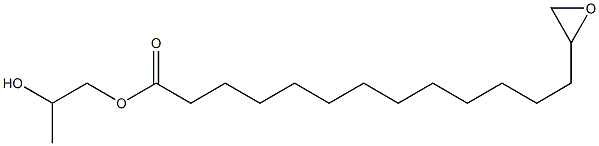 14,15-Epoxypentadecanoic acid 2-hydroxypropyl ester 结构式