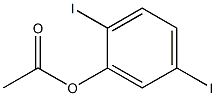 Acetic acid 2,5-diiodophenyl ester 结构式