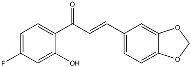 4'-Fluoro-2'-hydroxy-3,4-methylenedioxychalcone 结构式