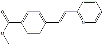 2-(4-(Methoxycarbonyl)styryl)pyridine 结构式