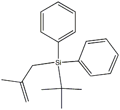 2-Methyl-3-(tert-butyldiphenylsilyl)-1-propene 结构式