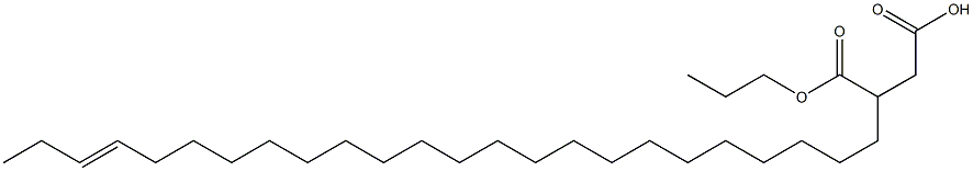 3-(21-Tetracosenyl)succinic acid 1-hydrogen 4-propyl ester 结构式