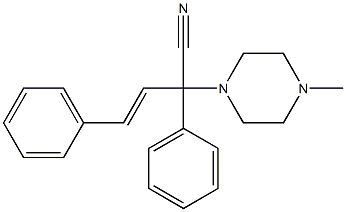 2,4-Diphenyl-2-(4-methyl-1-piperazinyl)-3-butenenitrile 结构式