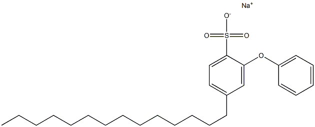 2-Phenoxy-4-tetradecylbenzenesulfonic acid sodium salt 结构式