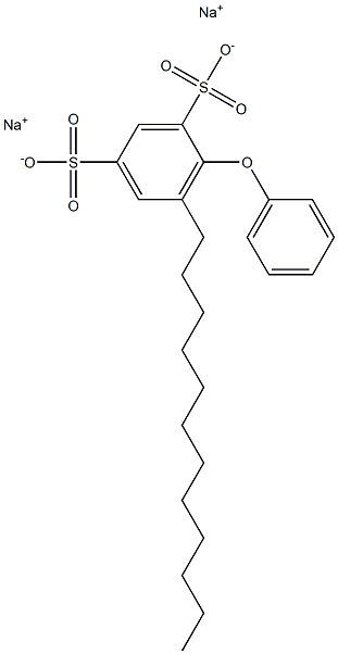 6-Dodecyl[oxybisbenzene]-2,4-disulfonic acid disodium salt 结构式