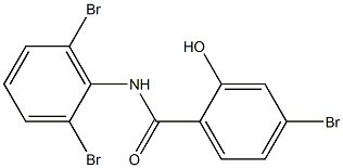 2',4,6'-Tribromo-2-hydroxybenzanilide 结构式