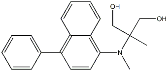 2-[(4-Phenyl-1-naphthalenyl)methylamino]-2-methyl-1,3-propanediol 结构式