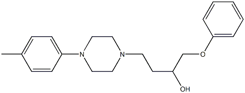 1-(Phenoxy)-4-[4-[4-methylphenyl]-1-piperazinyl]-2-butanol 结构式