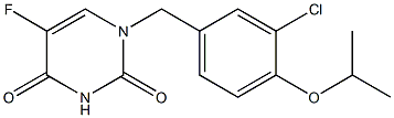 1-(3-Chloro-4-isopropoxybenzyl)-5-fluorouracil 结构式