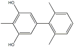 2-Methyl-5-(2,6-dimethylphenyl)benzene-1,3-diol 结构式