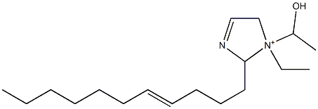 1-Ethyl-1-(1-hydroxyethyl)-2-(4-undecenyl)-3-imidazoline-1-ium 结构式