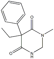 5-Ethyl-5-phenyl-2,5-dihydro-1-methylpyrimidine-4,6(1H,3H)-dione 结构式