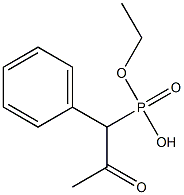 (1-Phenyl-2-oxopropyl)phosphonic acid ethyl ester 结构式