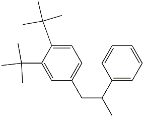 1-(3,4-Di-tert-butylphenyl)-2-phenylpropane 结构式