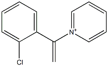 1-[1-(2-Chlorophenyl)ethenyl]pyridinium 结构式