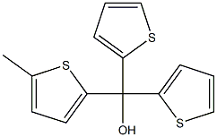 Bis(2-thienyl)(5-methyl-2-thienyl)methanol 结构式