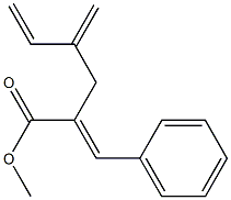 2-Benzylidene-4-methylene-5-hexenoic acid methyl ester 结构式