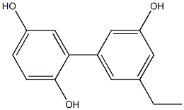 5'-Ethyl-1,1'-biphenyl-2,3',5-triol 结构式